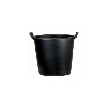 Pot rond Noir 30L avec poignées 40x33cm